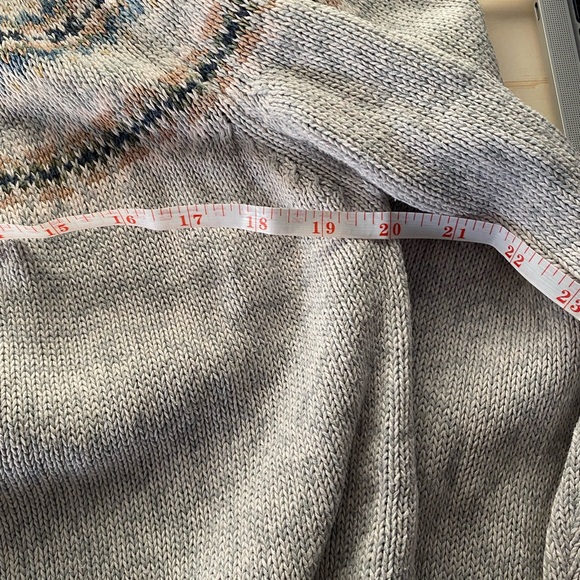 Tiara International Vintage Fair Isle Zip Up Sweater - Picture 9 of 10